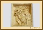 KŘÍŽ (Basreliéf - profil Krista s trnovou korunou v rámečku)