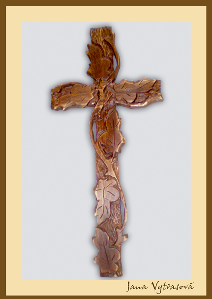 KŘÍŽ (Kříž s dubovým listím prostý)